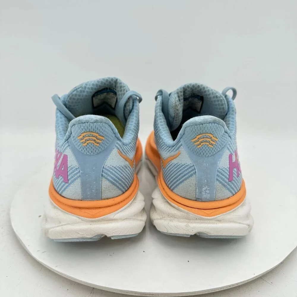 Hoka One One Clifton 9 Women Size 8B 1127896-ABIW Airy Blue Ice Water Shoes - Picture 5 of 11